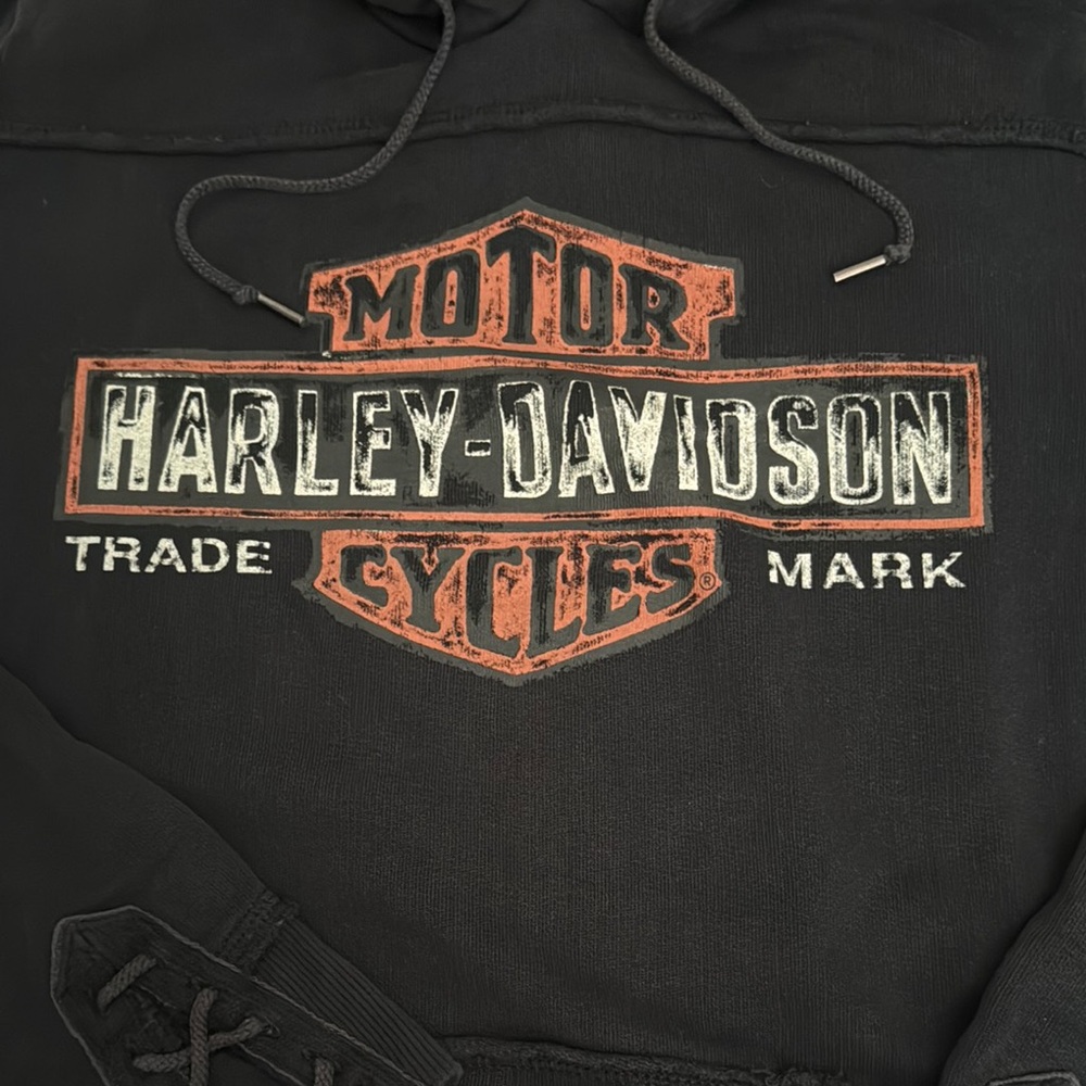 Harley-Davidson Black Hoodie with Logo